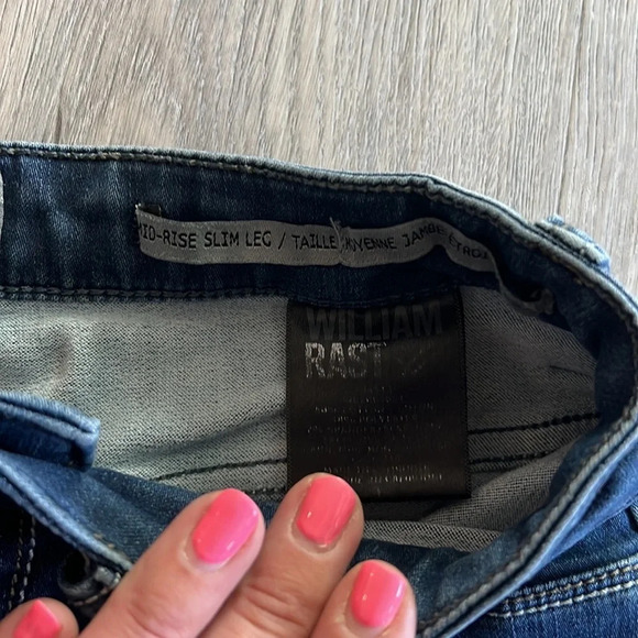 William rast slim leg jeans  size 4 - Picture 8 of 14